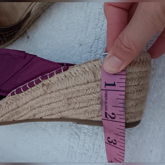 Route 66 ~ Purple Rosette Espadrille Wedge Sandals | NWOT - Picture 5 of 9